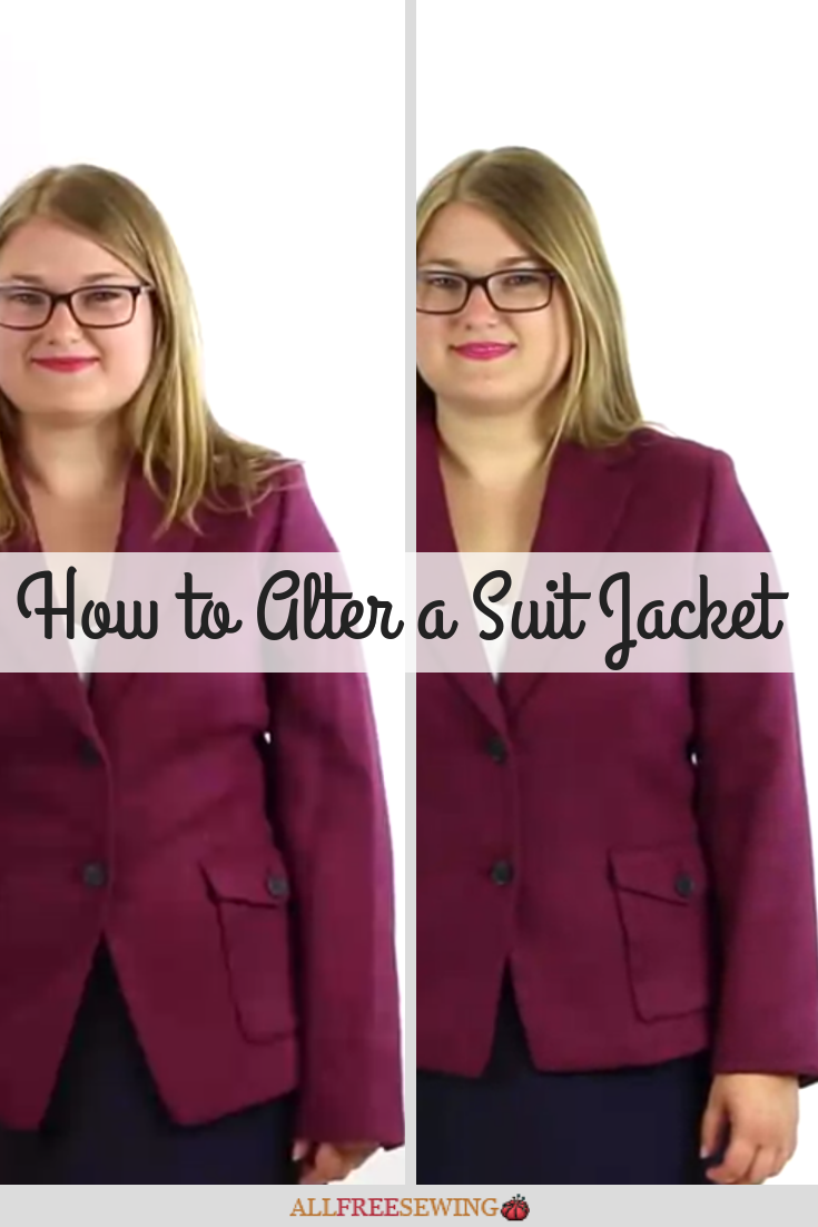 How to Alter a Suit Jacket (Sewing Video Lessons)