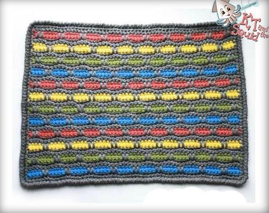 Peek of Color Crochet Rug