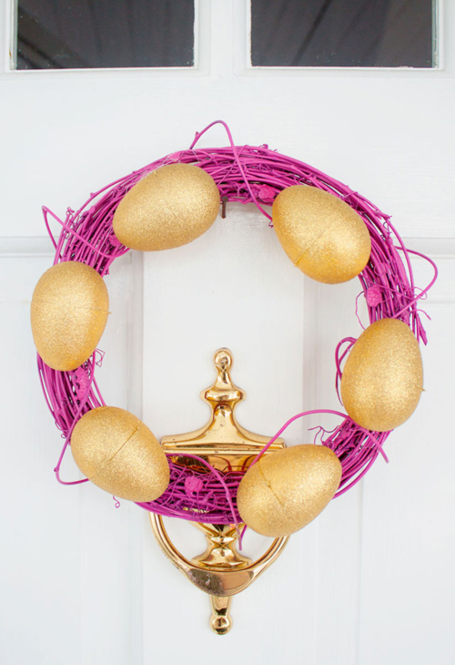 Glitter Easter Egg Wreath