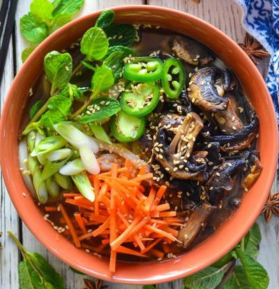 Vegan Udon Noodle Soup