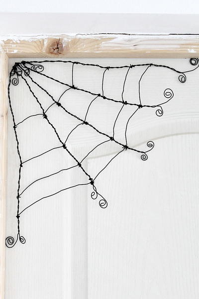 Spooky DIY Wire Spider Web