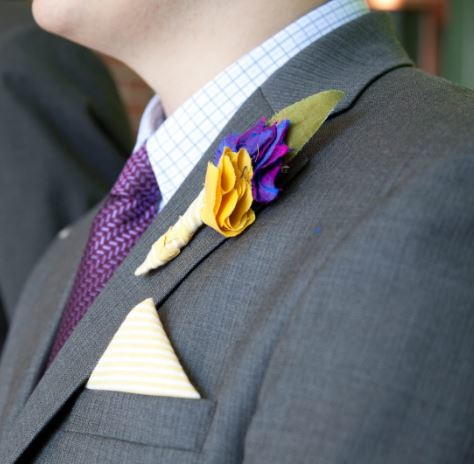 Scrap Fabric DIY Boutonniere Tutorial