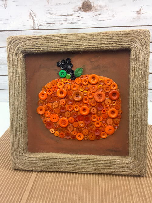 Pumpkin Button Wall Art