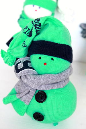 Adorable Little Sock Snowman Craft