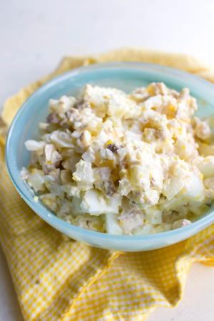 Egg Salad with Onions and Mushrooms