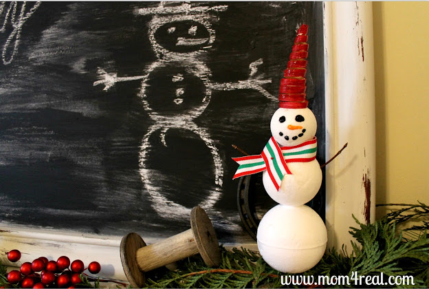 Cute as a Button Snowman