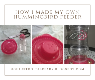Recycled Hummingbird Feeder