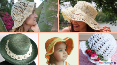 41 Crochet Summer Hat Patterns: Easy Crochet Hats