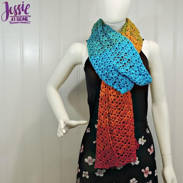 Vintage Shells Crochet Wrap