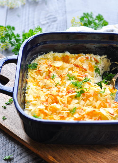 Dump and Bake Southern Chicken Salad Casserole