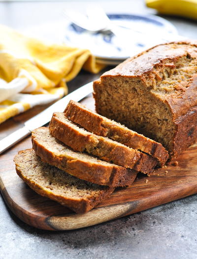 The Perfect One Bowl Whole Wheat Banana Bread