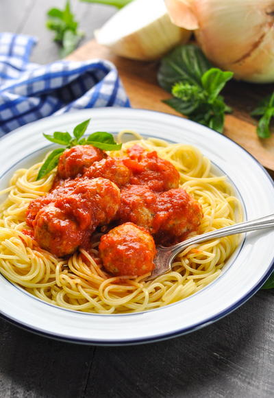 Italian Baked Turkey Meatballs