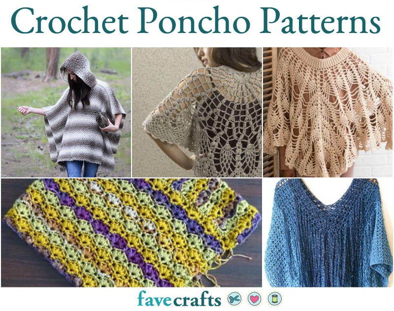 Nebu Splendor Adgang 37 Free Crochet Poncho Patterns and Capelets | FaveCrafts.com