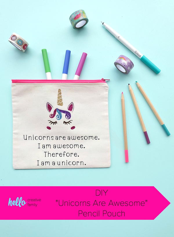 Unicorns Are Awesome Pencil Pouch