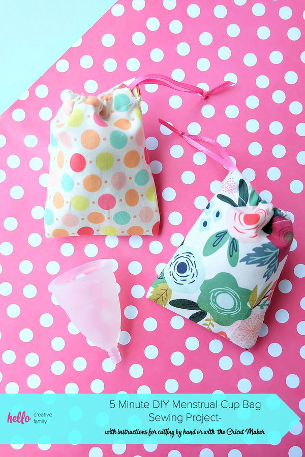 DIY Menstrual Cup Bag