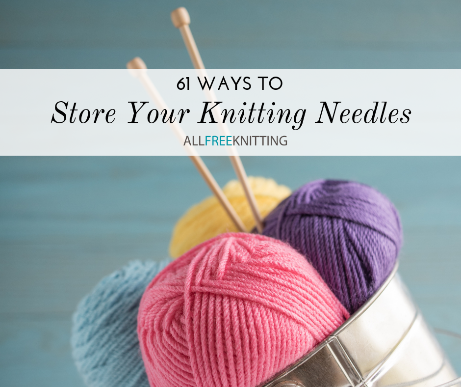 knitting needle and yarn