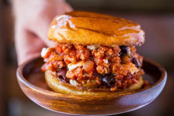 Greek Chicken Sloppy Joes