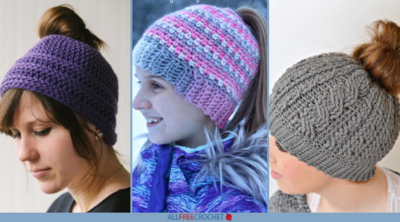 32 Messy Bun Hat Patterns