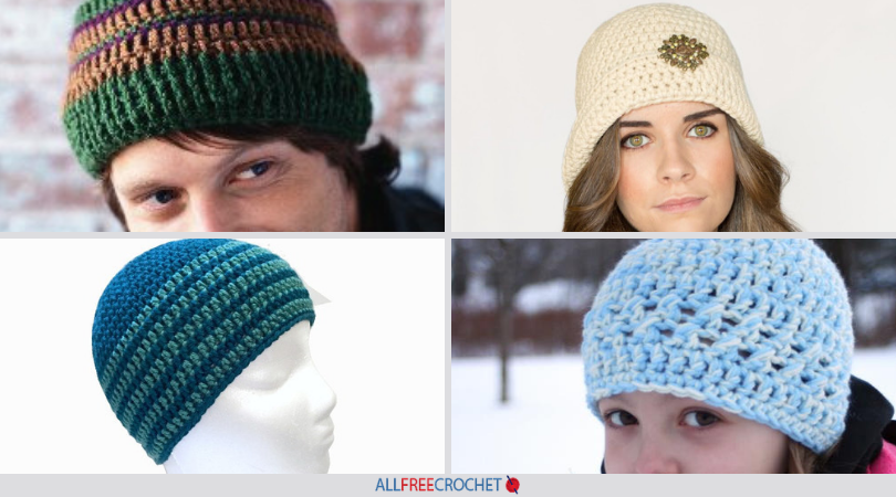 29 Easy Crochet Hat Patterns | AllFreeCrochet.com