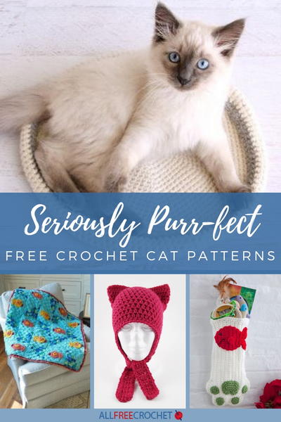 43 Free Crochet Patterns for Cat Lovers