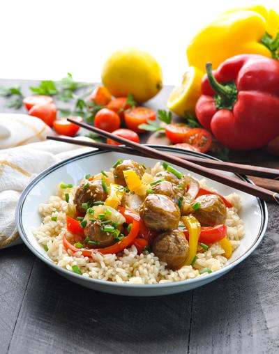 Slow Cooker Chinese Meatballs