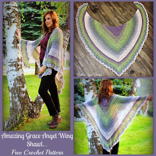 Amazing Grace Angel Wing Shawl