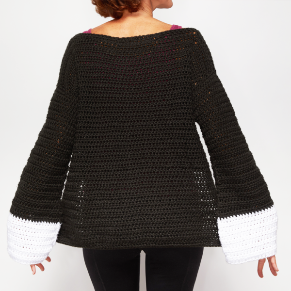 Wide Sleeve Sweater Crochet Pattern