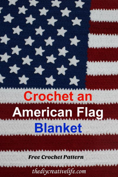 How to Crochet an American Flag Blanket