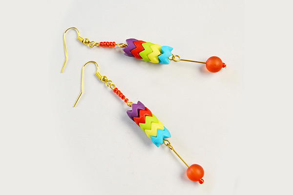 Colorful Mixed Bead Earrings