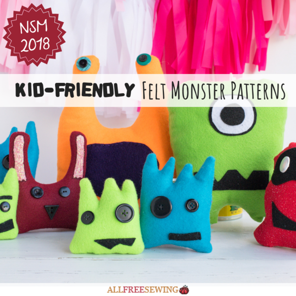 Kid-Friendly Felt Monster Patterns