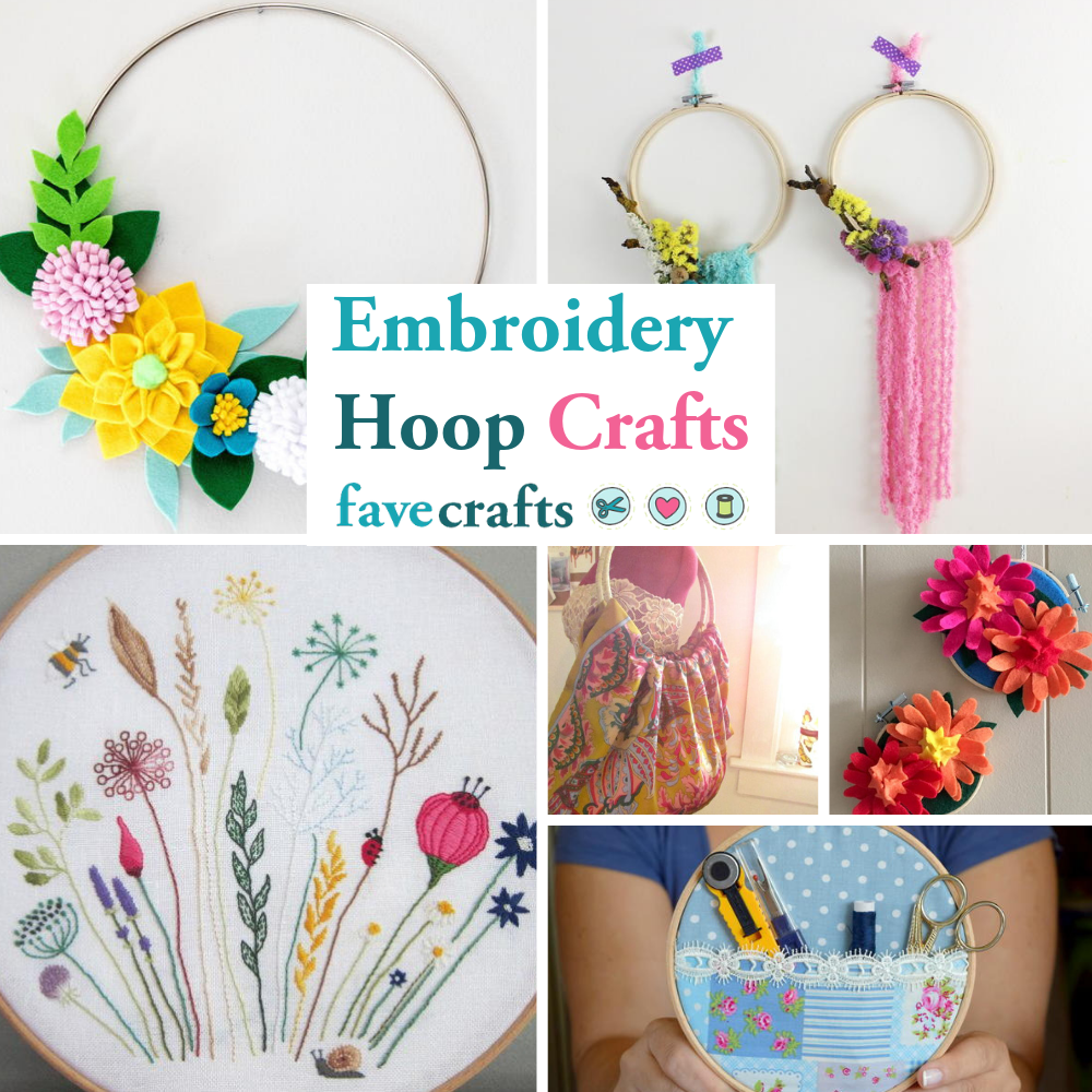 16 Beyond Gorgeous Embroidery Hoop Crafts | FaveCrafts.com