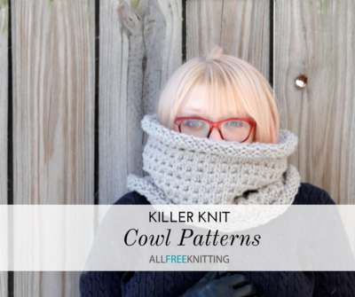 Simple Ribbed Cowl (Neck Warmer) Free Knitting Pattern for