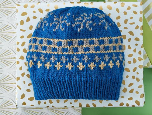 Fair Isle Knit Hat Pattern Allfreeknitting Com