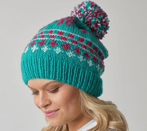 Vivid Fair Isle Hat