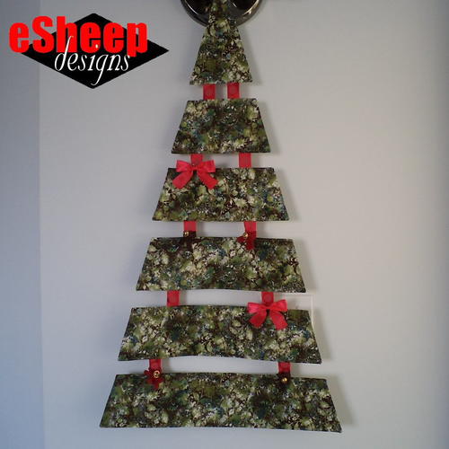 Hanging Fabric Christmas Tree