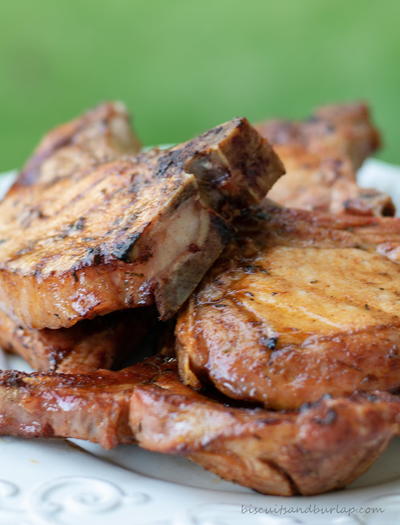 Grilled Pork Chops Cajun Style