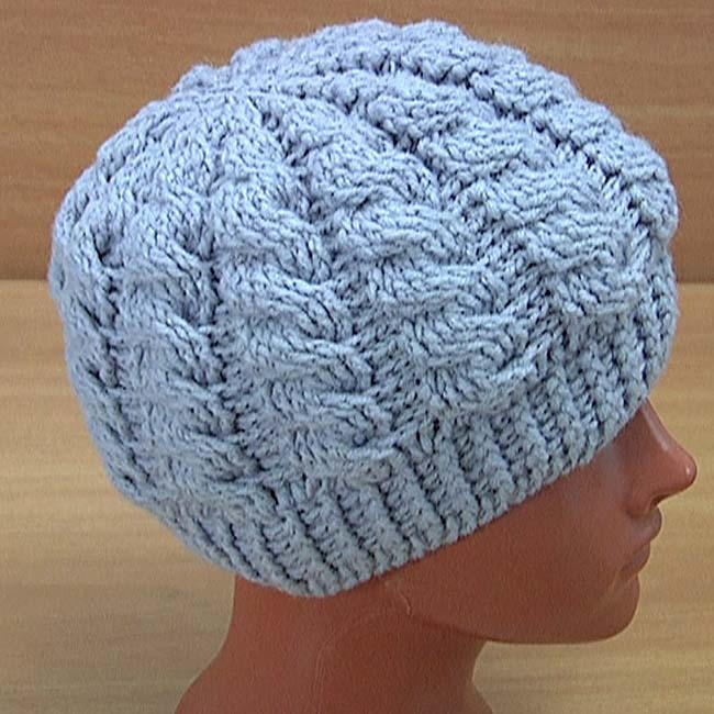 How to Crochet Cable Hat Tutorial