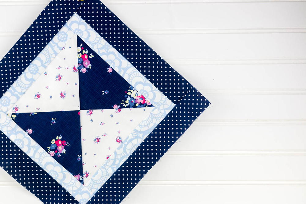 Mini Hourglass Quilt Block Pattern | AllFreeSewing.com