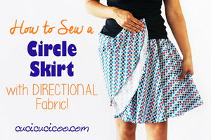 Sew a Circle Skirt from Directional Fabric | FaveCrafts.com