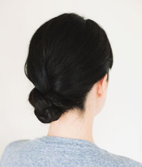 5 Minute Braided Bun Tutorial