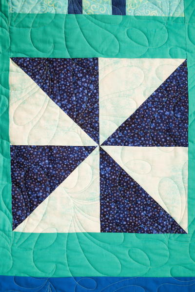 Half Square Triangle Quilt Block Pattern