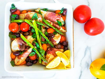 Low-Carb Prosciutto Wrapped Italian Chicken