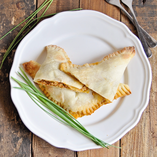 Spanish Empanadas with Roasted Peppers & Goat Cheese