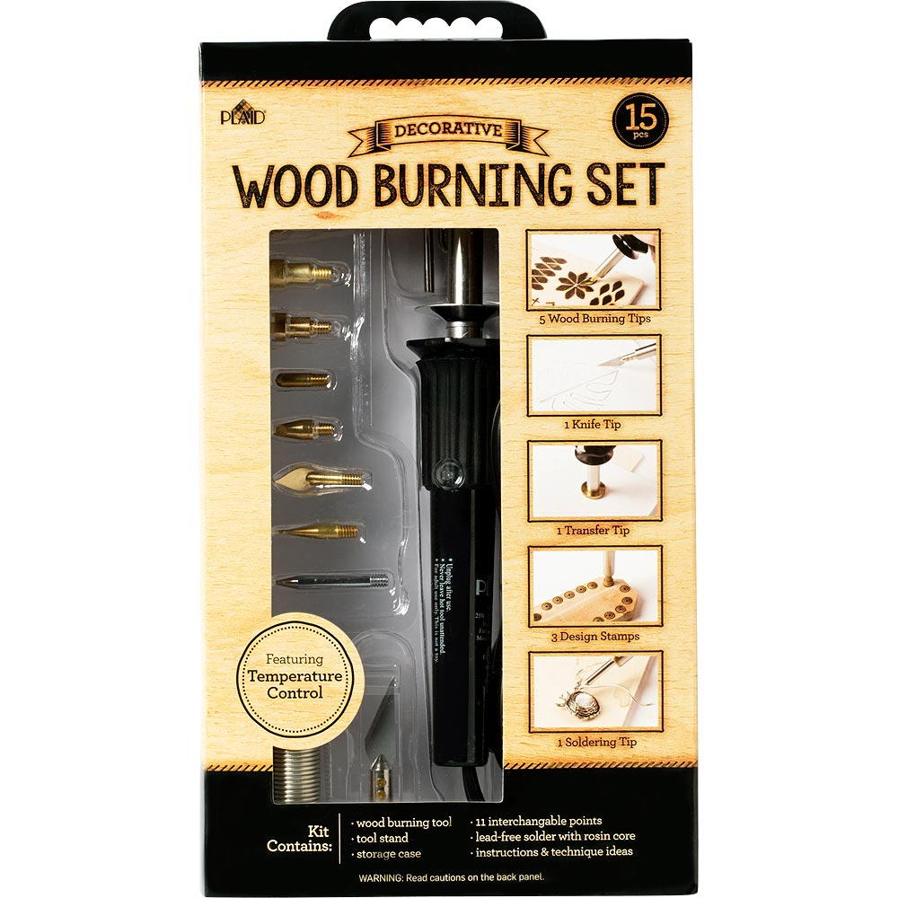 Plaid Wood Burning Tool Set | AllFreeDIYWeddings.com