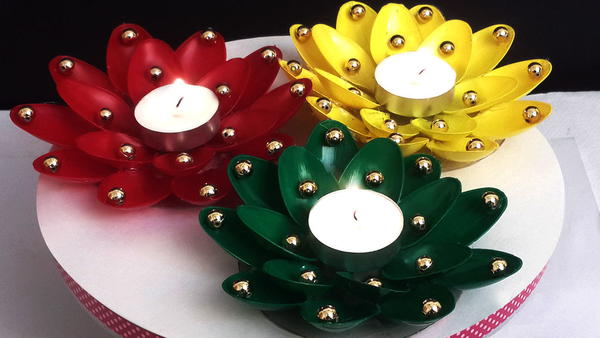 DIY Christmas Candle Holders