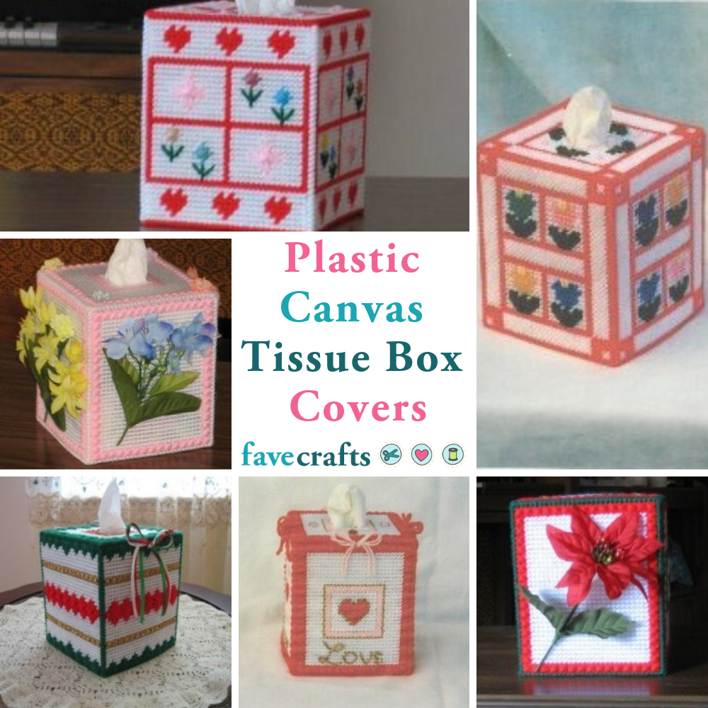 12 Plastic Canvas Tissue Box Covers | FaveCrafts.com 12 Plastic Canvas Tissue Box Covers | FaveCrafts.com