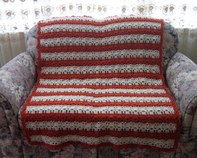 Coral Reef Shell Stitch Crochet Afghan Pattern