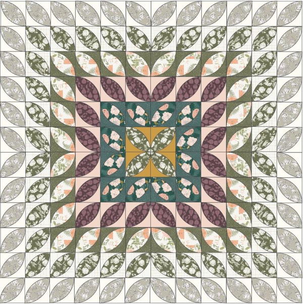 Fairy Tale Flower Quilt Pattern Diagram Three