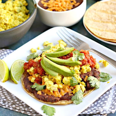 Tofu Scramble Breakfast Tostadas