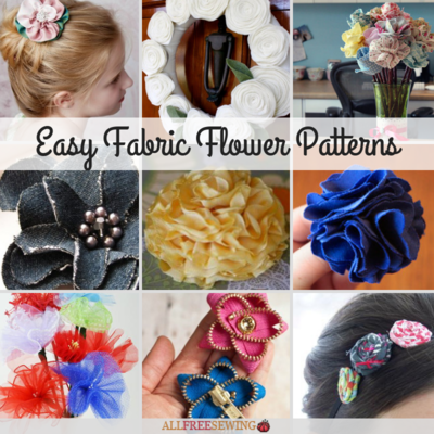 25 Easy Fabric Flower Patterns Allfreesewing Com